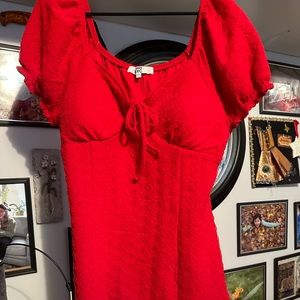 Short sexy red dress 2x